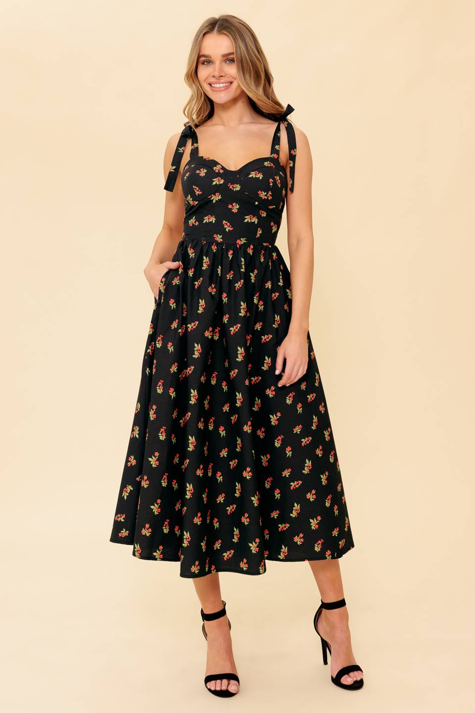 ENCHANTING MOMENTS WOVEN MDI DRESS Flying Tomato